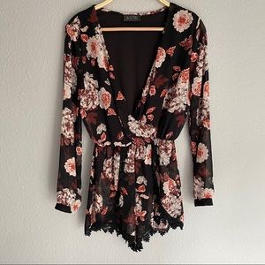 ASTR Floral Romper